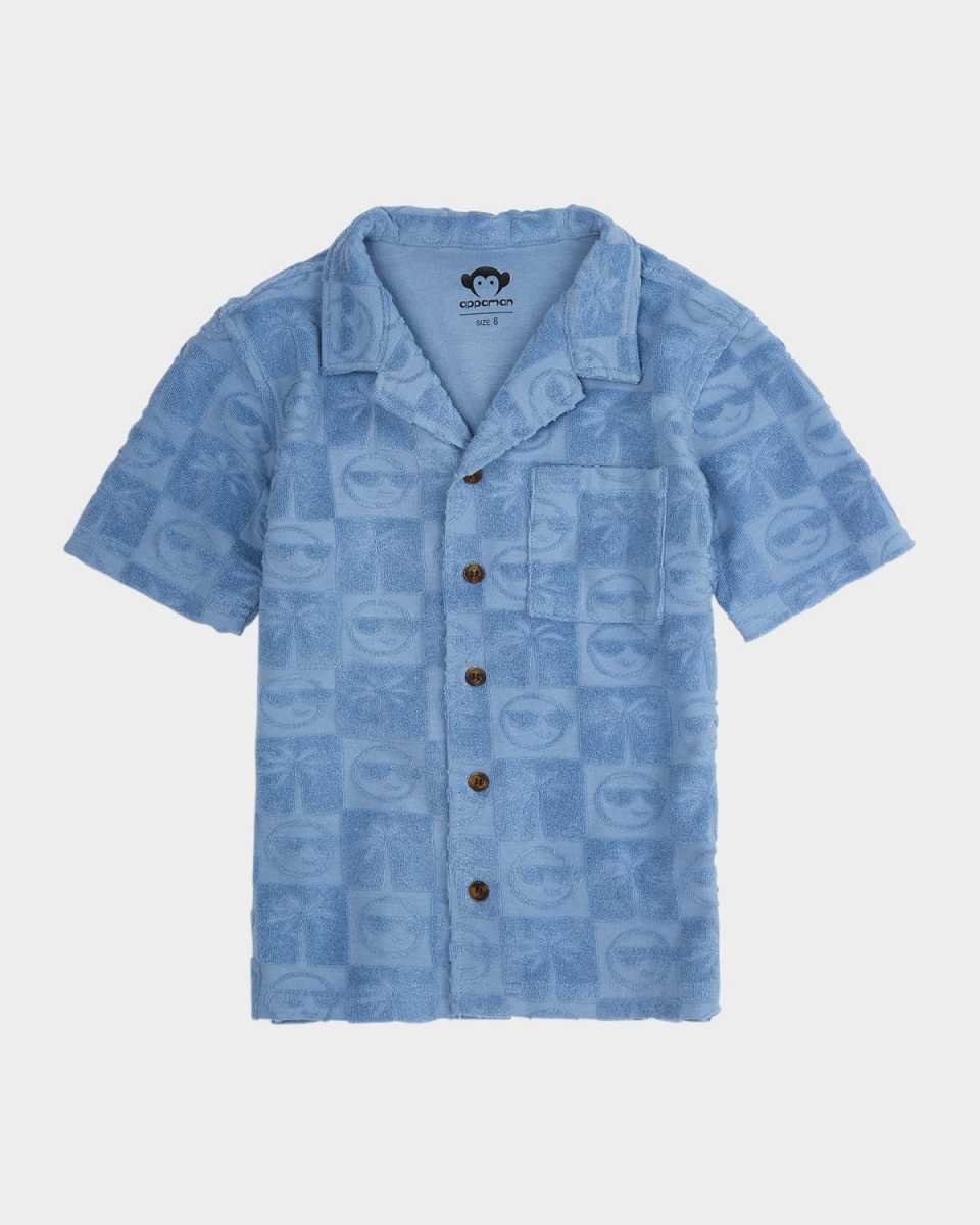 Boy's Resort Mixed Patterned Shirt, Size 2-